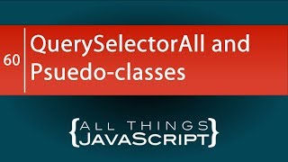 JavaScript Tip Using Pseudoclasses with querySelectorAll [upl. by Eimerej]