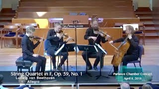 Danish String Quartet Beethoven’s String Quartet in F Op 59 No 1 [upl. by Siol]