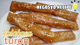 CHEESY KALABASA TURON  NEGOSYO RECIPE [upl. by Anyt]