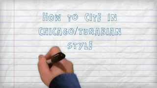 Citing  How to Cite in ChicagoTurabian Style A Three Minute Tutorial [upl. by Anerehs558]