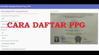 CARA DAFTAR PPG  SimPKB [upl. by Cirri115]