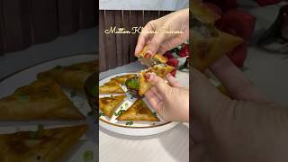 Mutton Kheema Samosa muttonsamosa ramadan food shorts [upl. by Solakcin423]