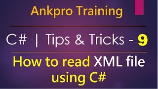 C tips and tricks 9  How to read XML file using C  Xml Document  Xml Text Reader  SystemXml [upl. by Eenafets]