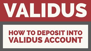 How to deposit money into VALIDUS Account [upl. by Briant]