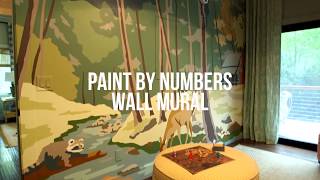 PaintbyNumbers Wall Mural  DIY Network [upl. by Nniw270]