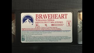 Braveheart 1995 1997 Widescreen VHS opening [upl. by Sabah]