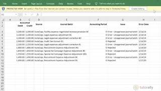 Export Data to Excel in Oracle Cloud ERP  General Ledger  Oracle Fusion [upl. by Vassili17]