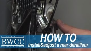 Installing  Adjusting your Rear Derailleur [upl. by Plumbo]