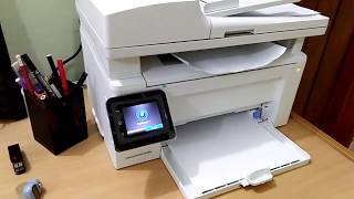 HP Laser Jet Pro MFP M130fw Copy Test ADF Scanner [upl. by Gernhard127]