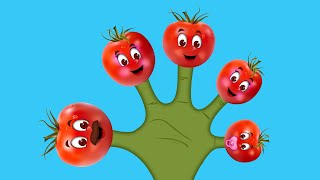 The Finger Family Tomato Family Nursery Rhyme  Tomato Finger Family Songs [upl. by Bathilda691]