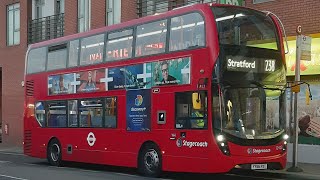 Full Route Visual London Bus Route 238 Stratford  Barking YY66PXT 12423 Stagecoach E400MMC H [upl. by Humberto298]