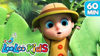 Down In The Jungle  S3EP15 Kindergarten Fun Highlights Compilation  LooLoo Kids Songs for Kids [upl. by Elocel]