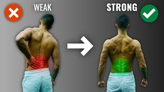 How To Get A Strong Lower Back The RIGHT Way 4 Must Do Exercises [upl. by Duquette]