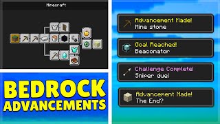 How YOU can UNLOCK Minecraft Java Advancements on Minecraft BedrockPE [upl. by Pfister]