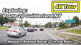 Guilderland NY Route 20  Western Ave  Dashcam Tour 4k [upl. by Aicilav]