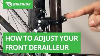 How to Adjust Your Front Derailleur [upl. by Medea821]