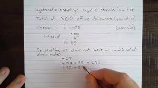 Systematic sampling  smallscale [upl. by Arraik]