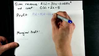 Marginal Revenue Marginal Cost Marginal Profit [upl. by Alenas121]