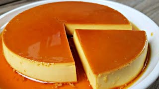 SUB 3 Ingredients❗Homemade Leche Flan  No Oven No Bake No Mixer No Condensed Milk [upl. by Cuttler]