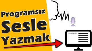 SESİ YAZIYA ÇEVİRME PROGRAMSIZ  ÇOK KOLAY💯 [upl. by Lladnor63]