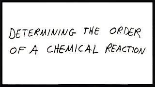 Determining the Order of a Reaction [upl. by Nawor]