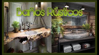 Baños Rústicos Modernos Acabados En Madera Desing Ideas [upl. by Nodyarg]