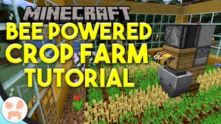 Bee Powered Crop Farm Tutorial  Fastest Crop Growth Honeycomb Farm [upl. by Esertap]