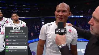 UFC 230 Jacare Souza Octagon Interview [upl. by Cindi]