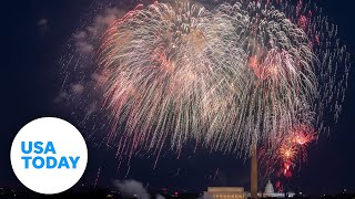 Annual July 4th fireworks celebration on National Mall  USA TODAY [upl. by Laram]