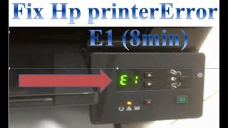 fix hp printer laserjet M125a Error E1 [upl. by Linus]