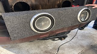 Rockford Fosgate P2 10s FLEXING Testing Rockford Audio P2s [upl. by Ahsenak]