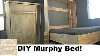 DIY Murphy Bed without expensive hardware [upl. by Itnavart223]