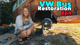 VW Bus Restoration  Episode 4  Crazy hours spent on suspension  MicBergsma [upl. by Enimajneb889]