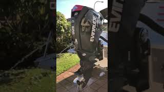 Evinrude ETEC G2 200HO Flush [upl. by Enairb552]