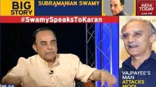 To The Point  Dr Subramanian Swamy In Conversation With Karan Thapar [upl. by Ocirederf]