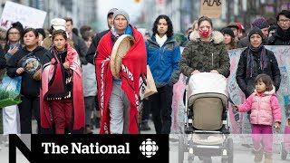 Antipipeline protests block roads rail lines in BC [upl. by Frasco593]