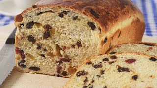 Fruit Bread Recipe Demonstration  Joyofbakingcom [upl. by Anauqahc]