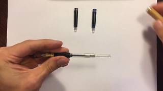 How to Refill a Fountain Pen with Ink Cartridges [upl. by Roderigo586]