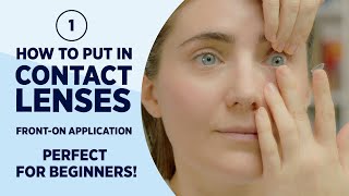 How to put in contact lenses  SUPER easy Method 1 [upl. by Yttisahc]