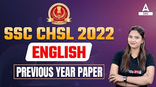 SSC CHSL 2022  English  Previous Year Paper [upl. by Einneg882]