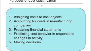 ACCT 205 Chapter 1 Managerial Accounting amp Cost Concepts [upl. by Massey]