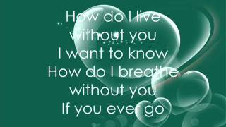 Leann RimesHow Do I Live Lyrics [upl. by Ileyan149]