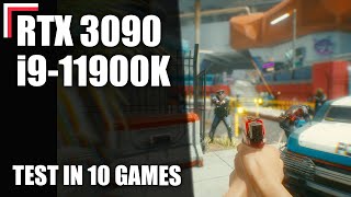 Intel Core i911900K  RTX 3090 — Test in 10 Games 1080p 1440p 4K [upl. by Elolcin151]