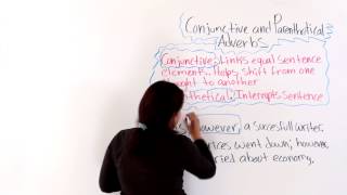 English Grammar Conjunctive And Parenthetical Adverbs [upl. by Yllop]