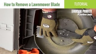 How to Remove amp Replace a Lawnmower Blade [upl. by Aihtniroc]