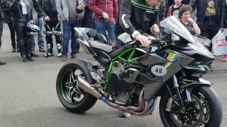 Kawasaki H2R Loud Revs [upl. by Neersin858]