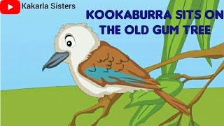 Kookaburra Sits On the Old Gum Tree Rhyme Nursery Rhymes Action SongsRhymes Pre Primary Rhymes [upl. by Enihpled]