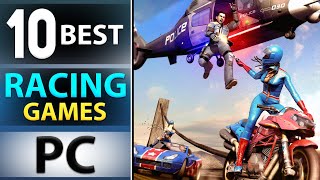 TOP 10 BEST RACING GAMES FOR YOUR PC 2024 HIGH GRAPHICS [upl. by Aivax]