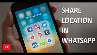 How to share your location on whatsapp iPhone [upl. by Ginzburg]