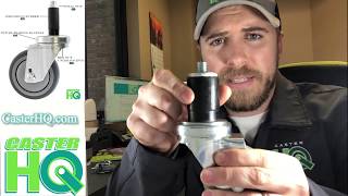 Expanding Stem Caster Installation Tutorial Video  CasterHQ TV [upl. by Nosnevets]